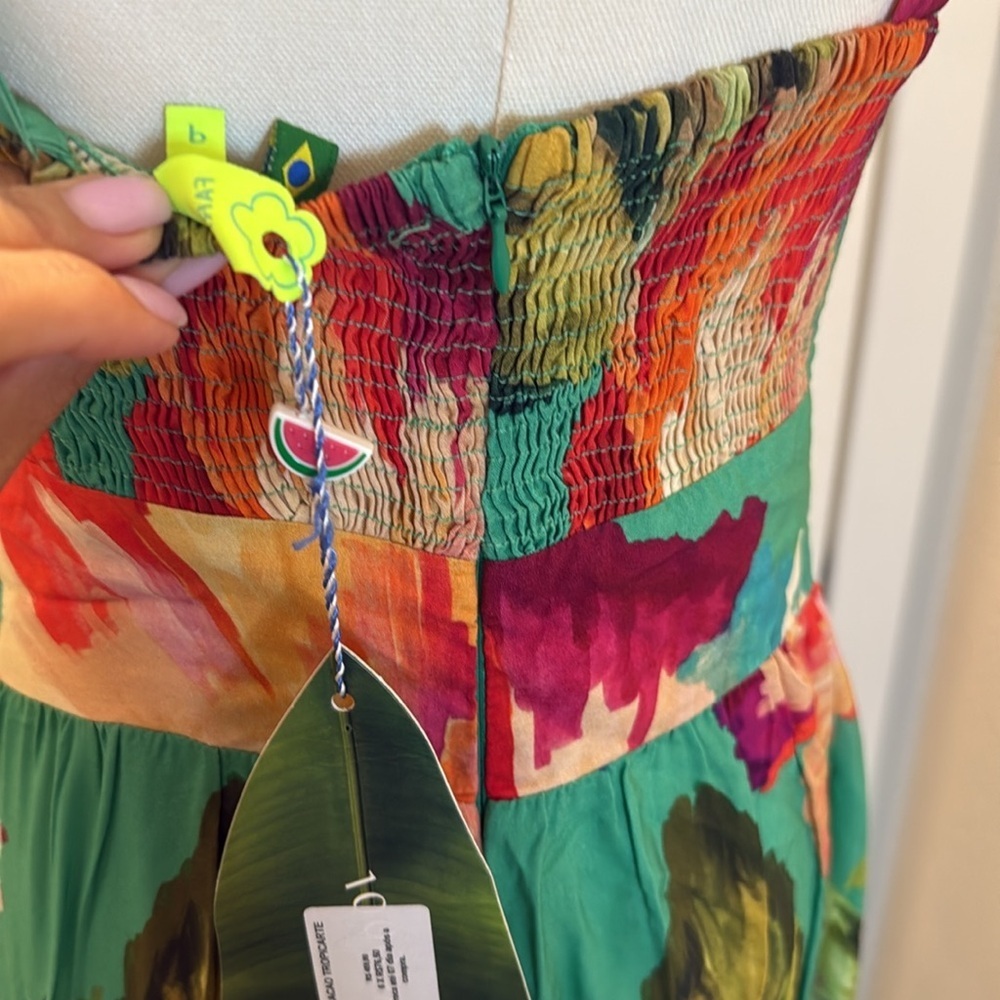 SOLD - FARM Rio Tropicarte Jumpsuit Size S - Picture 7 of 10